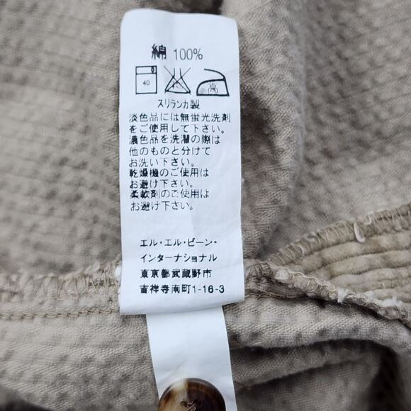 LL Bean Corduroy Button Up Shirt Jacket Brown Tan Front Pocket Womens Plus 2XL - Picture 4 of 9